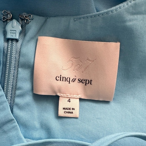 Cinq à Sept Effie Midi Gathered Hem Midi Dress - Picture 8 of 9